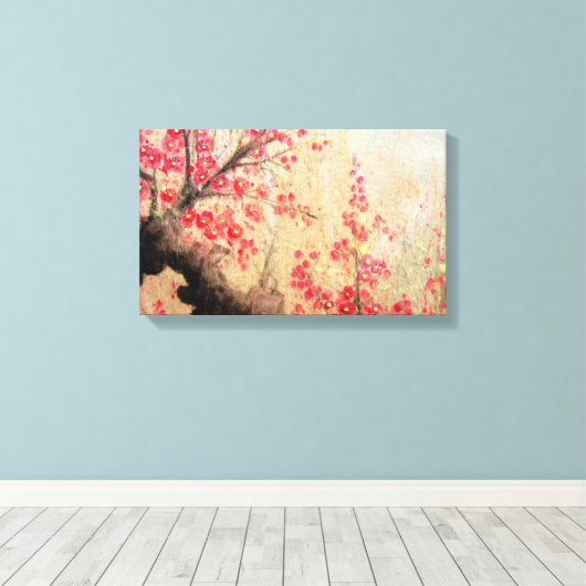 Cherry Blossom Canvas Afdruk (Insitu (Houten vloer))