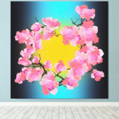 Cherry Blossom Canvas Print (Insitu (Houten vloer))