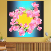 Cherry Blossom Canvas Print (Insitu (Woonkamer))