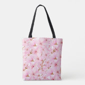 Cherry Blossom Canvas tas | Floral Herbruikbare Ta (Achterkant)