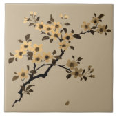Cherry Blossom Ceramic Tile Tegeltje (Voorkant)
