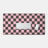 Cherry blossom checkered board pattern bureaumat (Keyboard & Muis)