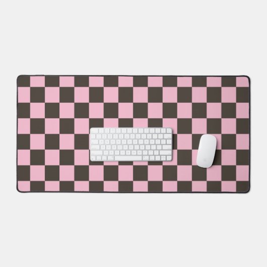 Cherry blossom checkered board pattern bureaumat (Keyboard & Muis)