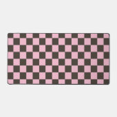 Cherry blossom checkered board pattern bureaumat (Voorkant)