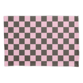Cherry blossom checkered board pattern kussensloop