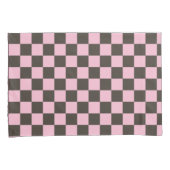 Cherry blossom checkered board pattern kussensloop (Voorkant-Rechts)