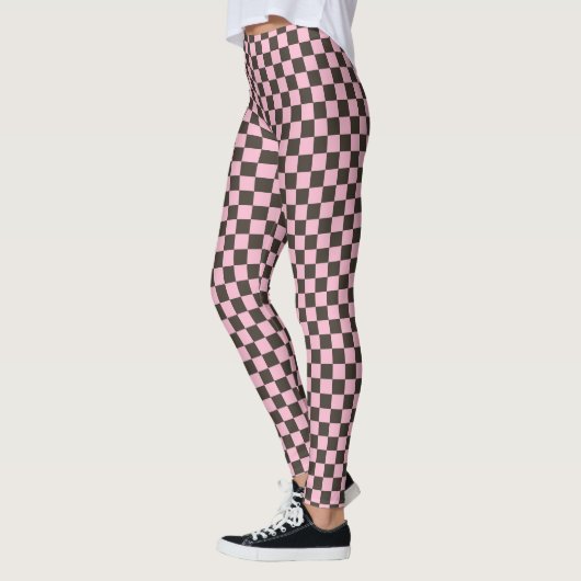 Cherry blossom checkered board pattern leggings (Links)