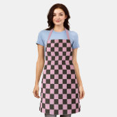 Cherry blossom checkered board pattern schort (Gedragen)