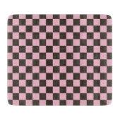 Cherry blossom checkered board pattern snijplank (Voorkant)