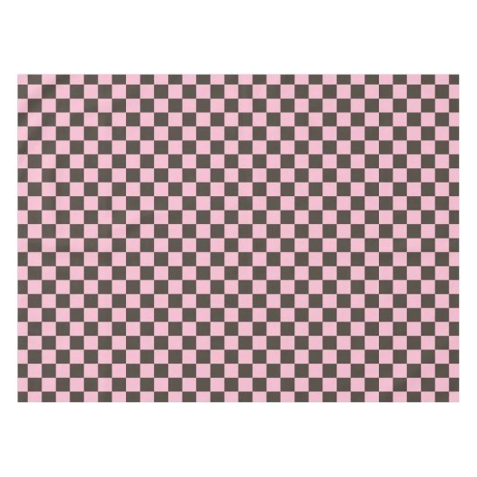 Cherry blossom checkered board pattern tafelkleed (Voorkant (Horizontaal))