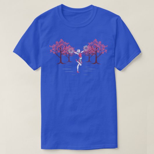 Cherry Blossom Cheering Cheerleader Sakura Cheerle T-shirt (Design voorkant)