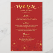 Cherry Blossom Chinees Dinner Menu | Aangepaste kl (Voorkant)