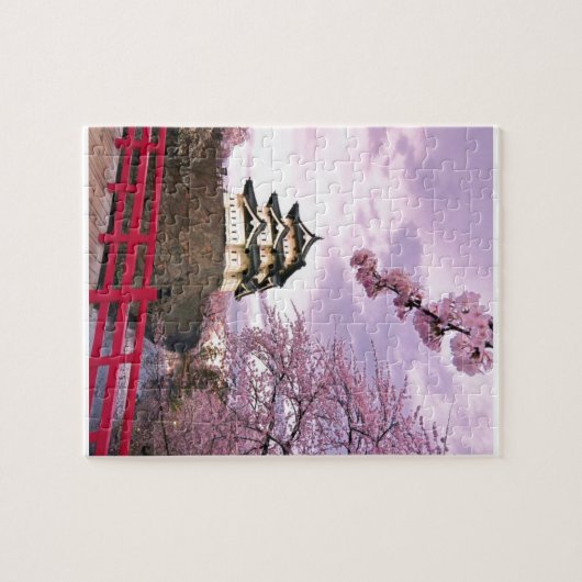 Cherry Blossom Chinese Castle Legpuzzel (Horizontaal)