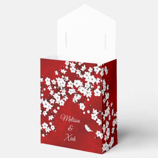 Cherry Blossom Chinese Tea Ceremony Bedankdoosjes (Geopend)