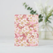 Cherry Blossom Chiyogami Briefkaart (Staand voorkant)