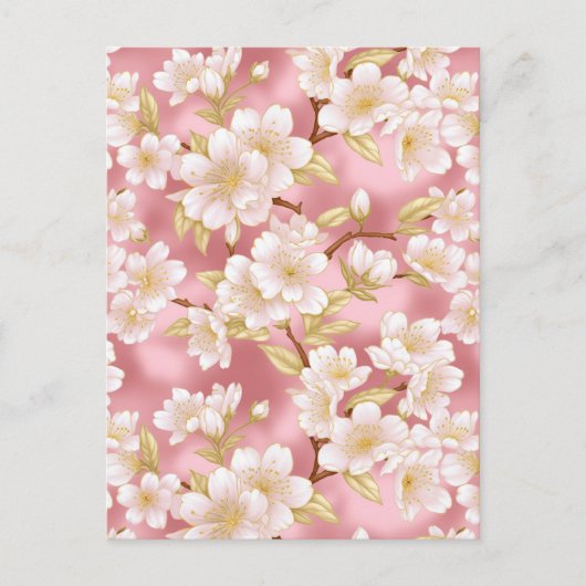 Cherry Blossom Chiyogami Briefkaart (Voorkant)