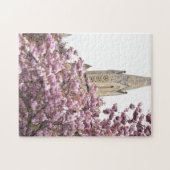 Cherry Blossom Church Steeple Islington Londen Ver Legpuzzel (Horizontaal)