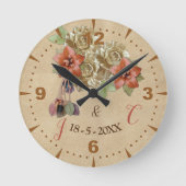 Cherry Blossom Clock Ronde Klok (Voorkant)