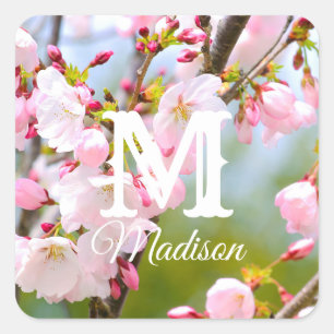 Cherry Blossom close up Vierkante Sticker