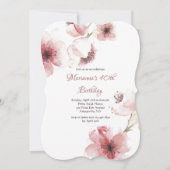 Cherry Blossom Closeup Invitation Kaart (Voorkant)