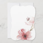 Cherry Blossom Closeup Invitation Kaart (Achterkant)