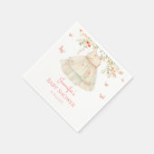 Cherry Blossom Clothesline Baby shower Servet (Hoek)