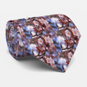 Cherry Blossom Cluster met roze en blauw Stropdas (Opgerold)