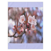 Cherry Blossom Cluster met roze en blauw Tafelkleed (Voorkant)