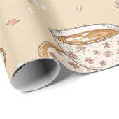 Cherry Blossom Coffee Cozy Pattern (2) Cadeaupapier (Rol Hoek)