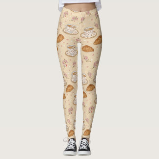 Cherry Blossom Coffee Cozy Pattern (2) Leggings
