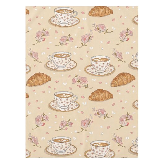 Cherry Blossom Coffee Cozy Pattern (2) Tafelkleed (Voorkant)