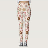 Cherry Blossom Coffee Cozy Pattern (3) Leggings (Voorkant)