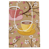Cherry Blossom Coffee Cozy Pattern (4) Medium Cadeauzakje (Voorkant)