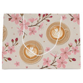 Cherry Blossom Coffee Cozy Pattern (7) Groot Cadeauzakje (Voorkant)