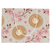 Cherry Blossom Coffee Cozy Pattern (7) Groot Cadeauzakje (Achterkant)