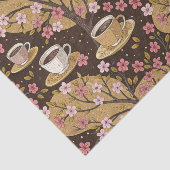Cherry Blossom Coffee Cozy Pattern (8) Tissuepapier (Detail)
