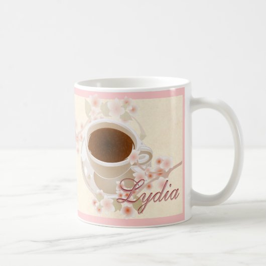 Cherry Blossom Coffee Koffiemok (Rechts)