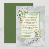 Cherry Blossom Confirmation Kaart (Voorkant / Achterkant)