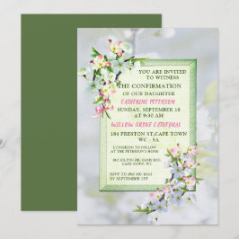 Cherry Blossom Confirmation Kaart