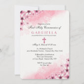 Cherry Blossom Corner Invitation Kaart (Voorkant)