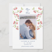 Cherry Blossom Couples Foto Save the Date Kaart (Voorkant)