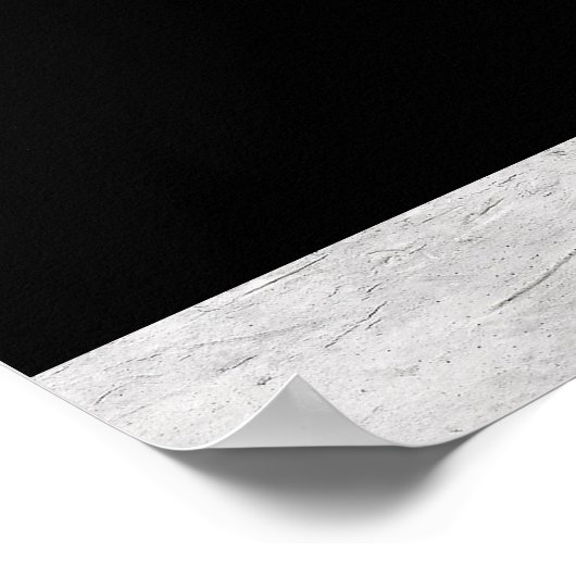 Cherry Blossom Crescent Moon and Crow Poster (Hoek)