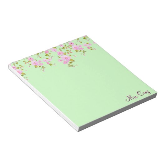Cherry Blossom  Custom Notitieblok (Schuin)