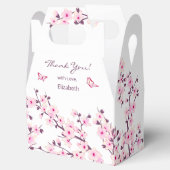 Cherry Blossom Custom Thank You Favor Box Bedankdoosjes (Geopend)