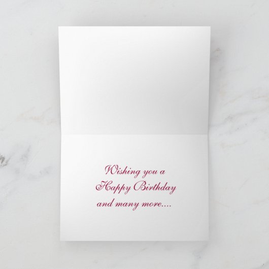 Cherry Blossom D1  Birthday Kaart (Binnen)