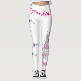 Cherry blossom dames roze broek leggings