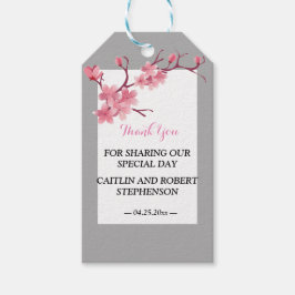 Cherry Blossom dank u Cadeaulabel