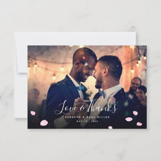 Cherry Blossom dank u fotokaart Bedankkaart (Voorkant)