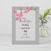 Cherry Blossom dank u Kaart (Staand voorkant)