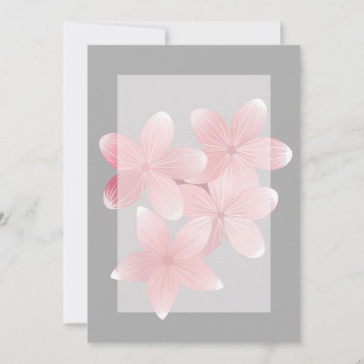 Cherry Blossom dank u Kaart (Achterkant)